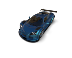 Realistic race car isolated on background. 3d rendering - illustration png