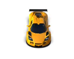 Realistic race car isolated on background. 3d rendering - illustration png