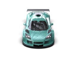 Realistic race car isolated on background. 3d rendering - illustration png