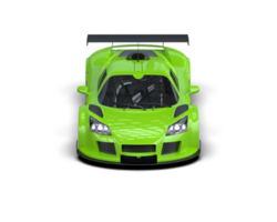Realistic race car isolated on background. 3d rendering - illustration png
