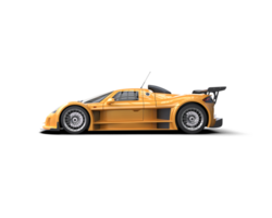 Realistic race car isolated on background. 3d rendering - illustration png