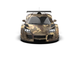 Realistic race car isolated on background. 3d rendering - illustration png