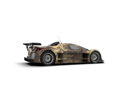 Realistic race car isolated on background. 3d rendering - illustration png