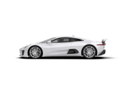 Realistic race car isolated on background. 3d rendering - illustration png