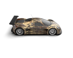 Realistic race car isolated on background. 3d rendering - illustration png