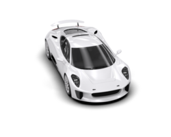 Realistic race car isolated on background. 3d rendering - illustration png