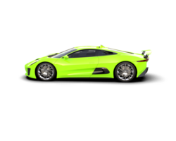 Realistic race car isolated on background. 3d rendering - illustration png