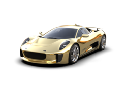 Realistic race car isolated on background. 3d rendering - illustration png