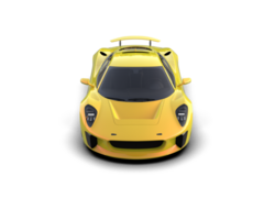 Realistic race car isolated on background. 3d rendering - illustration png