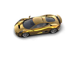 Realistic race car isolated on background. 3d rendering - illustration png