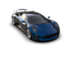 Realistic race car isolated on background. 3d rendering - illustration png