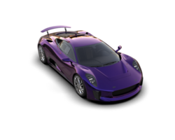 Realistic race car isolated on background. 3d rendering - illustration png