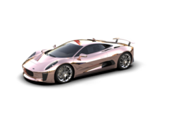 Realistic race car isolated on background. 3d rendering - illustration png