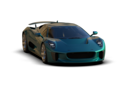 Realistic race car isolated on background. 3d rendering - illustration png