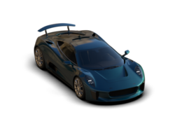 Realistic race car isolated on background. 3d rendering - illustration png