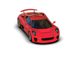Realistic race car isolated on background. 3d rendering - illustration png