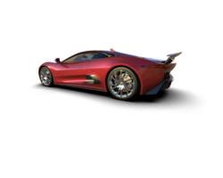 Realistic race car isolated on background. 3d rendering - illustration png