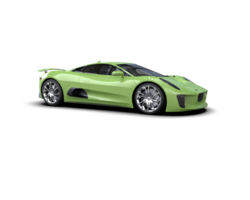 Realistic race car isolated on background. 3d rendering - illustration png