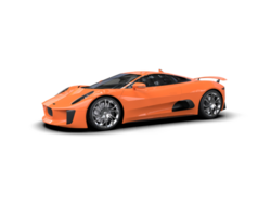 Realistic race car isolated on background. 3d rendering - illustration png