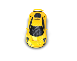 realista raça carro isolado em fundo. 3d Renderização - ilustração png