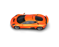 Realistic race car isolated on background. 3d rendering - illustration png