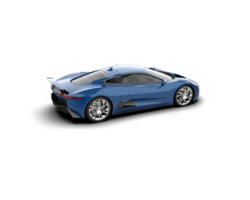 Realistic race car isolated on background. 3d rendering - illustration png