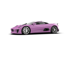 Realistic race car isolated on background. 3d rendering - illustration png