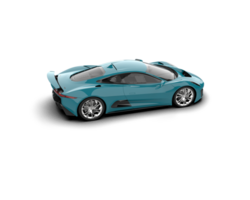 Realistic race car isolated on background. 3d rendering - illustration png