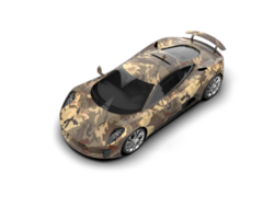 Realistic race car isolated on background. 3d rendering - illustration png
