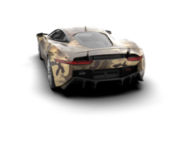 Realistic race car isolated on background. 3d rendering - illustration png