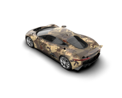 Realistic race car isolated on background. 3d rendering - illustration png