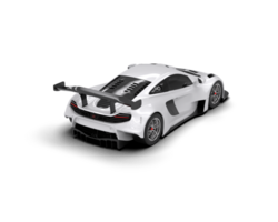 Realistic race car isolated on background. 3d rendering - illustration png