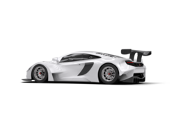 Realistic race car isolated on background. 3d rendering - illustration png