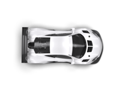 Realistic race car isolated on background. 3d rendering - illustration png
