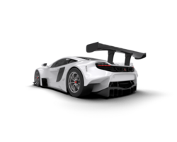 Realistic race car isolated on background. 3d rendering - illustration png