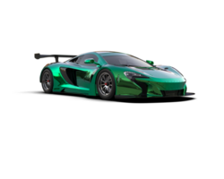 Realistic race car isolated on background. 3d rendering - illustration png