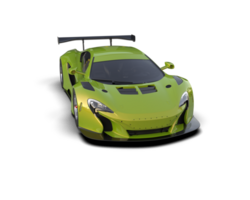 Realistic race car isolated on background. 3d rendering - illustration png