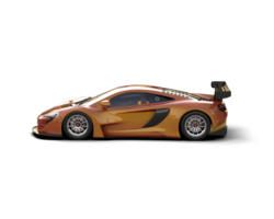Realistic race car isolated on background. 3d rendering - illustration png