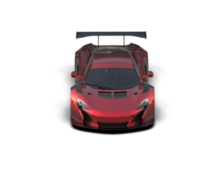 Realistic race car isolated on background. 3d rendering - illustration png