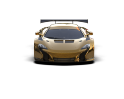 Realistic race car isolated on background. 3d rendering - illustration png