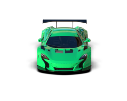 Realistic race car isolated on background. 3d rendering - illustration png