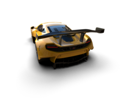 Realistic race car isolated on background. 3d rendering - illustration png