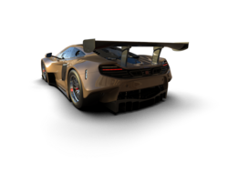 Realistic race car isolated on background. 3d rendering - illustration png