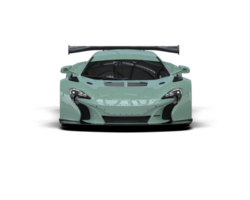 Realistic race car isolated on background. 3d rendering - illustration png