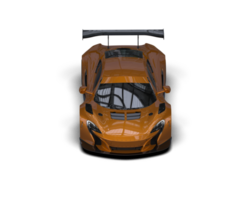 Realistic race car isolated on background. 3d rendering - illustration png