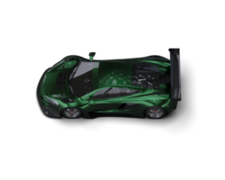 Realistic race car isolated on background. 3d rendering - illustration png