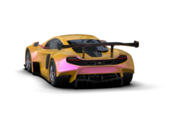 Realistic race car isolated on background. 3d rendering - illustration png