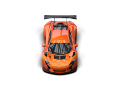 Realistic race car isolated on background. 3d rendering - illustration png