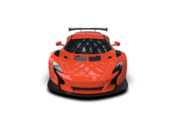 Realistic race car isolated on background. 3d rendering - illustration png