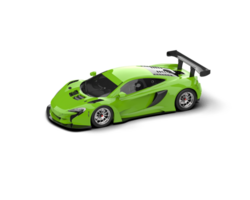 Realistic race car isolated on background. 3d rendering - illustration png